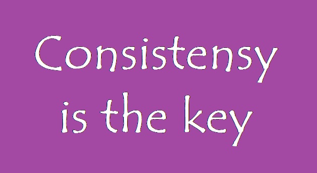 consistency in healthy lifestyle