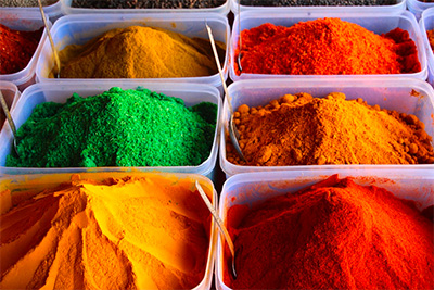 Natural food coloring powders